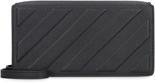 Pebbled leather clutch-1
